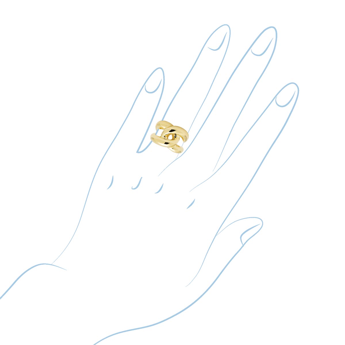 Knot Ring in 14kt Yellow Gold