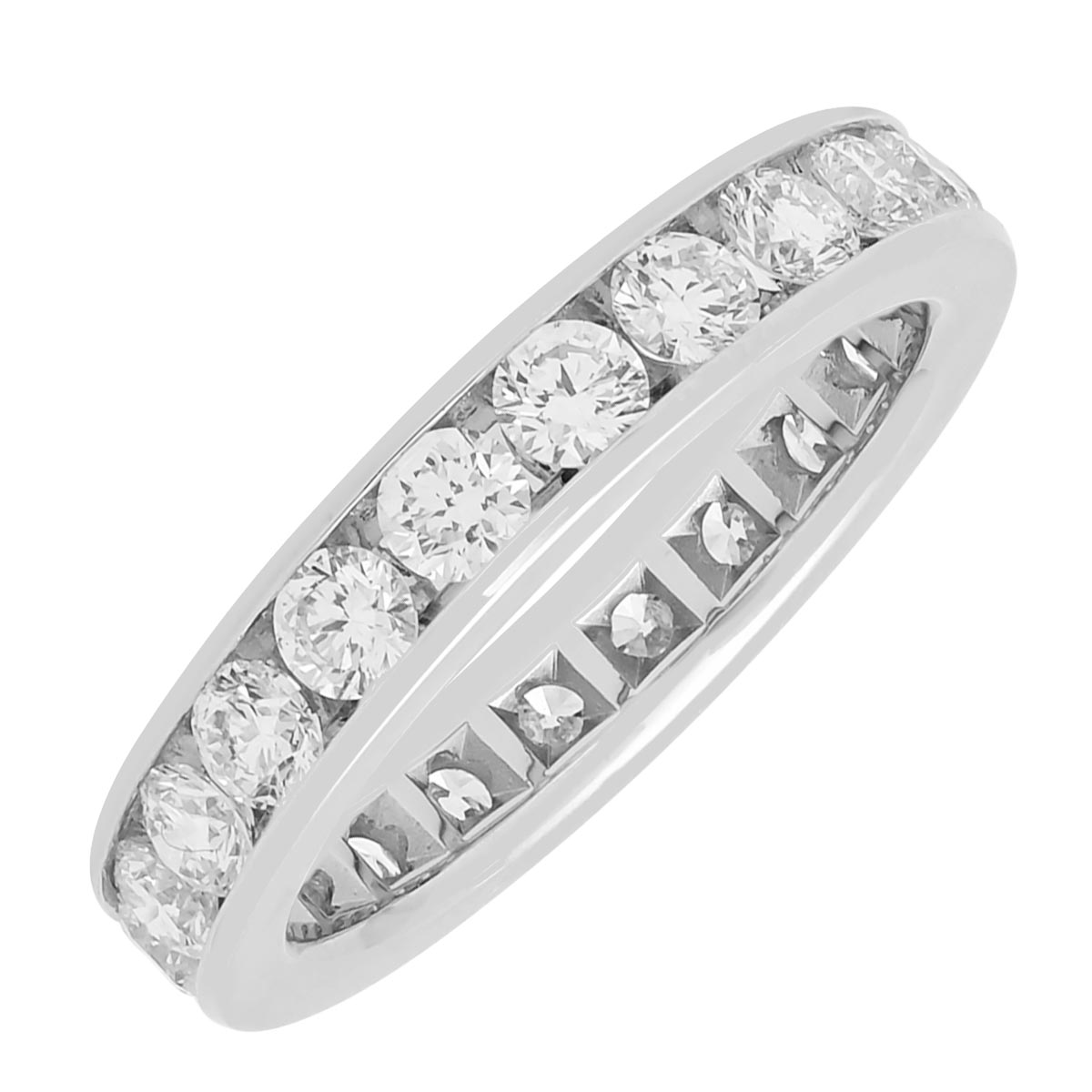 Diamond Channel Eternity Band in Platinum (2ct tw)