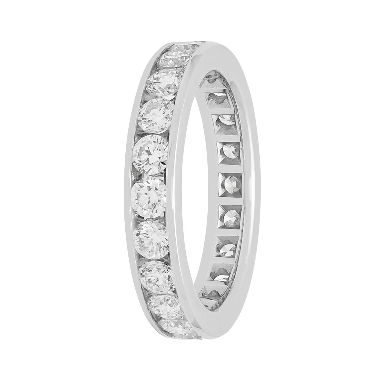Diamond Channel Eternity Band in Platinum (2ct tw)