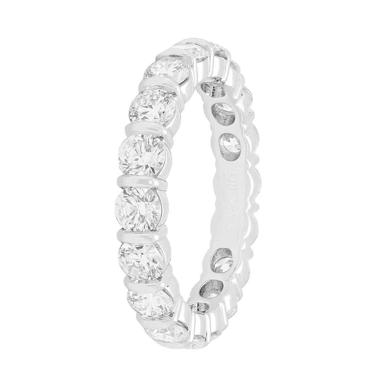 Diamond Bar Set Eternity Band in Platinum (2 3/4ct tw)