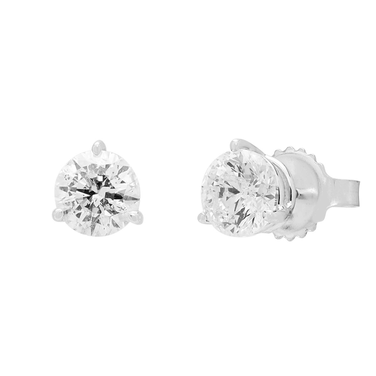 Northern Star Diamond Stud Earrings in 14kt White Gold (1 1/2ct tw)