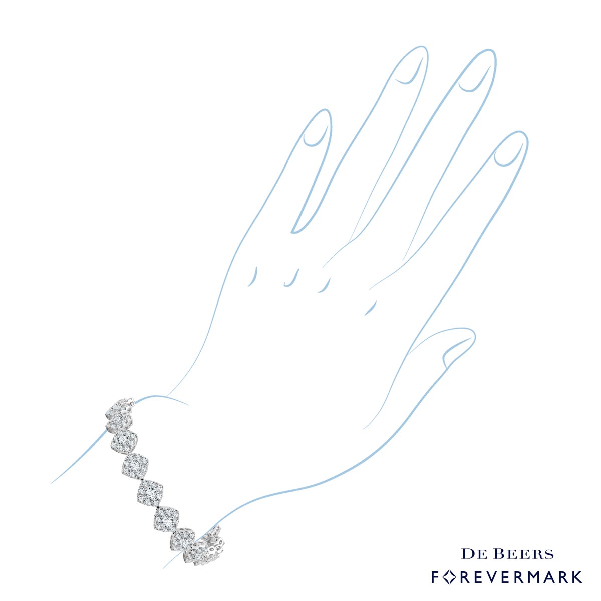 Forevermark Diamond Center of My Universe Bracelet in 18kt White Gold (8 1/3ct tw)
