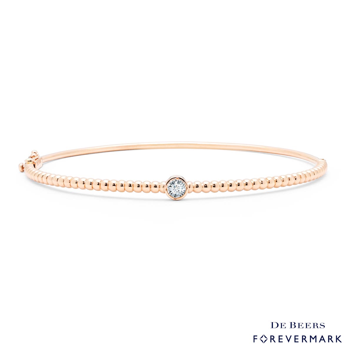 Forevermark Diamond Bezel Bracelet in 18kt Rose Gold (1/4ct)