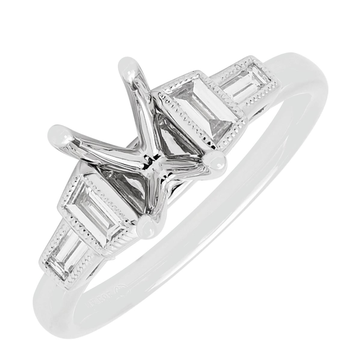Daydream Diamond Engagement Ring Setting in 14kt White Gold (1/3ct tw)
