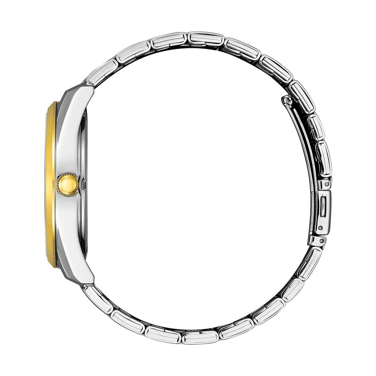 Citizen Mens Watch with Blue Dial and Stainless Steel and Yellow Gold Toned Bracelet (quartz movement)