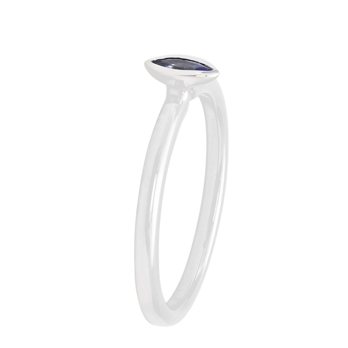 Marquise Tanzanite Ring in 14kt White Gold