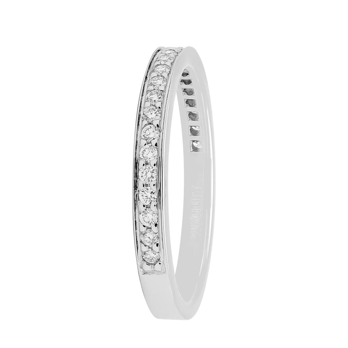 Diamond Channel Band in Platinum (1/4ct tw)