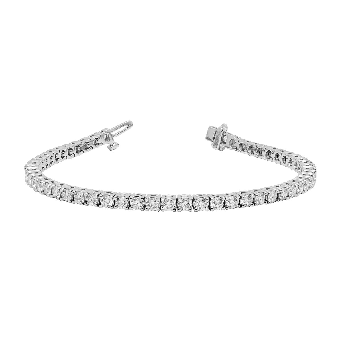 Diamond Tennis Bracelet in 18kt White Gold (5 1/3ct tw)