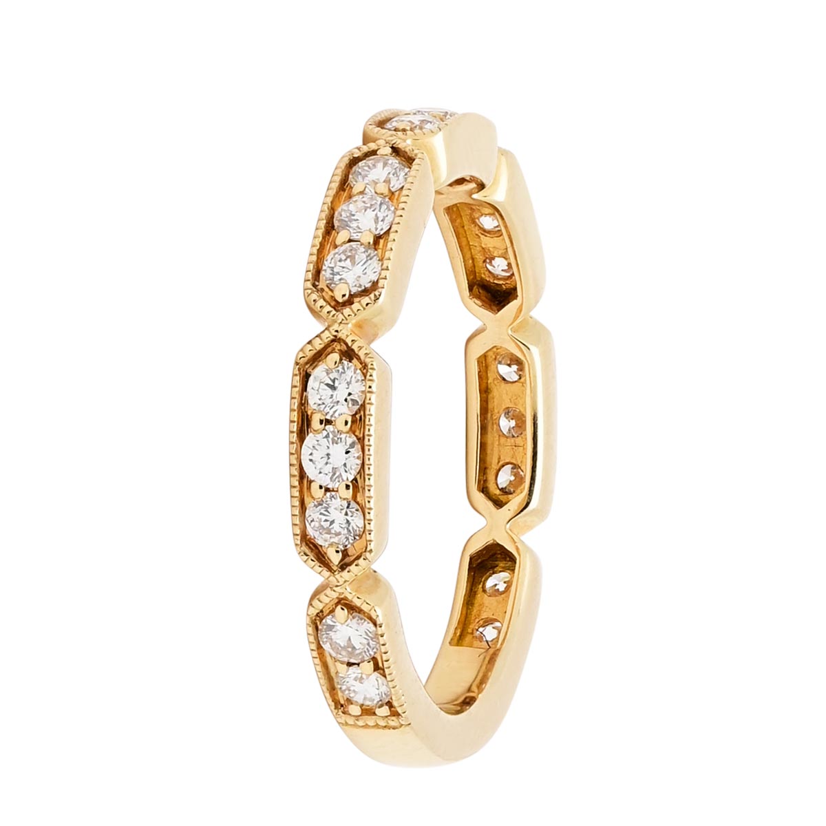 Diamond Stackable Band in 14kt Yellow Gold (1/2ct tw)