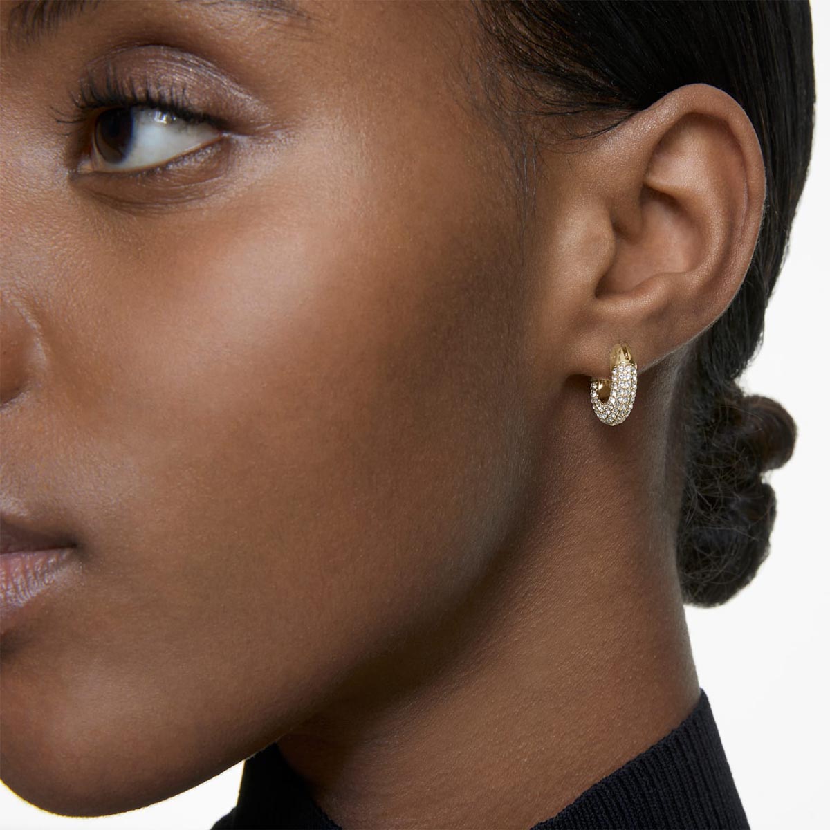 Swarovski Crystal Yellow Dextera Hoop Earrings