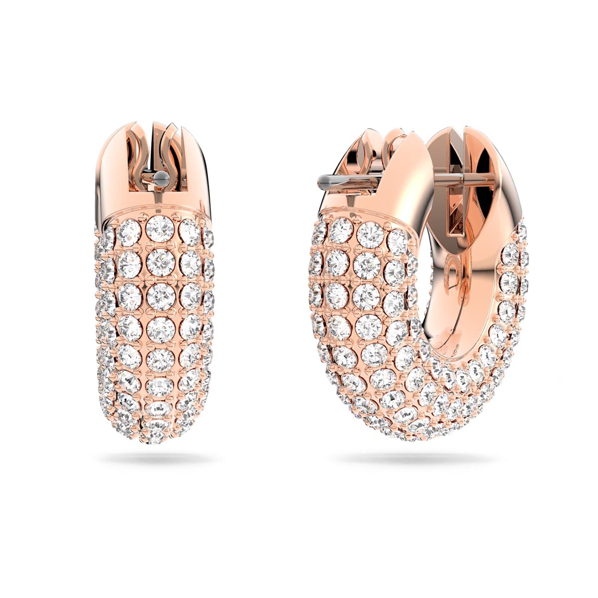 Swarovski Crystal Rose Dextera Hoop Earrings