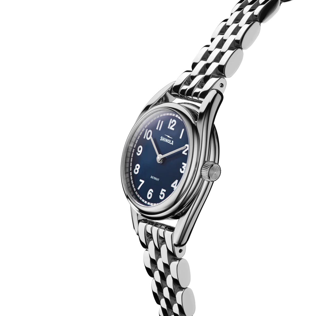 Shinola Derby Womens Watch with Blue Dial and Stainless Steel Bracelet (quartz movement)