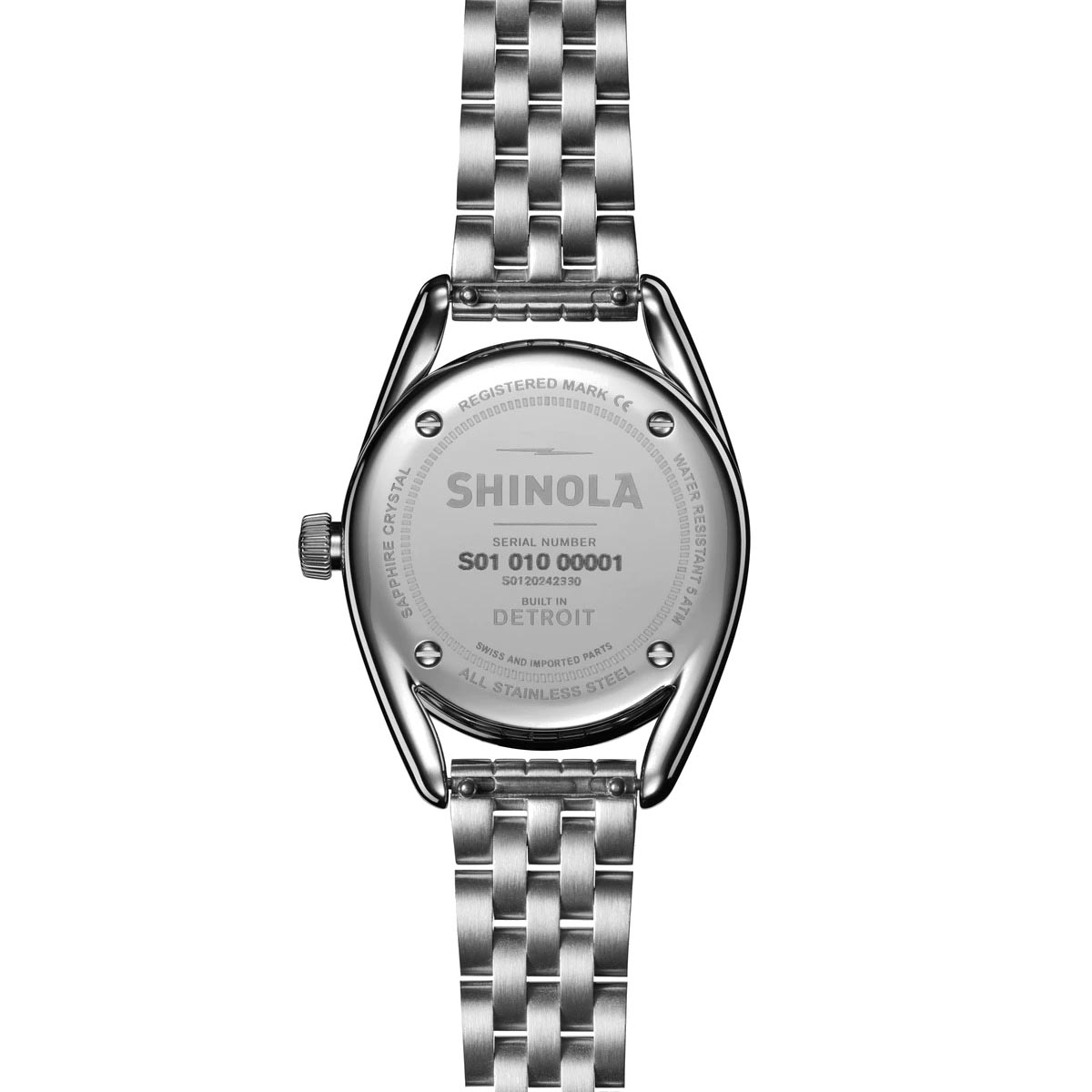 Shinola Derby Womens Watch with Blue Dial and Stainless Steel Bracelet (quartz movement)