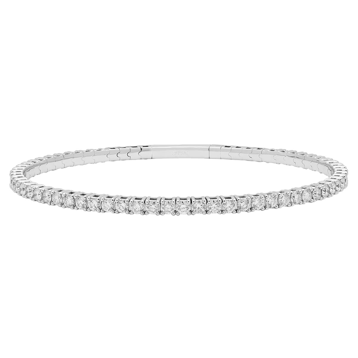 Diamond Flexible Bracelet in 14kt White Gold (3ct tw)