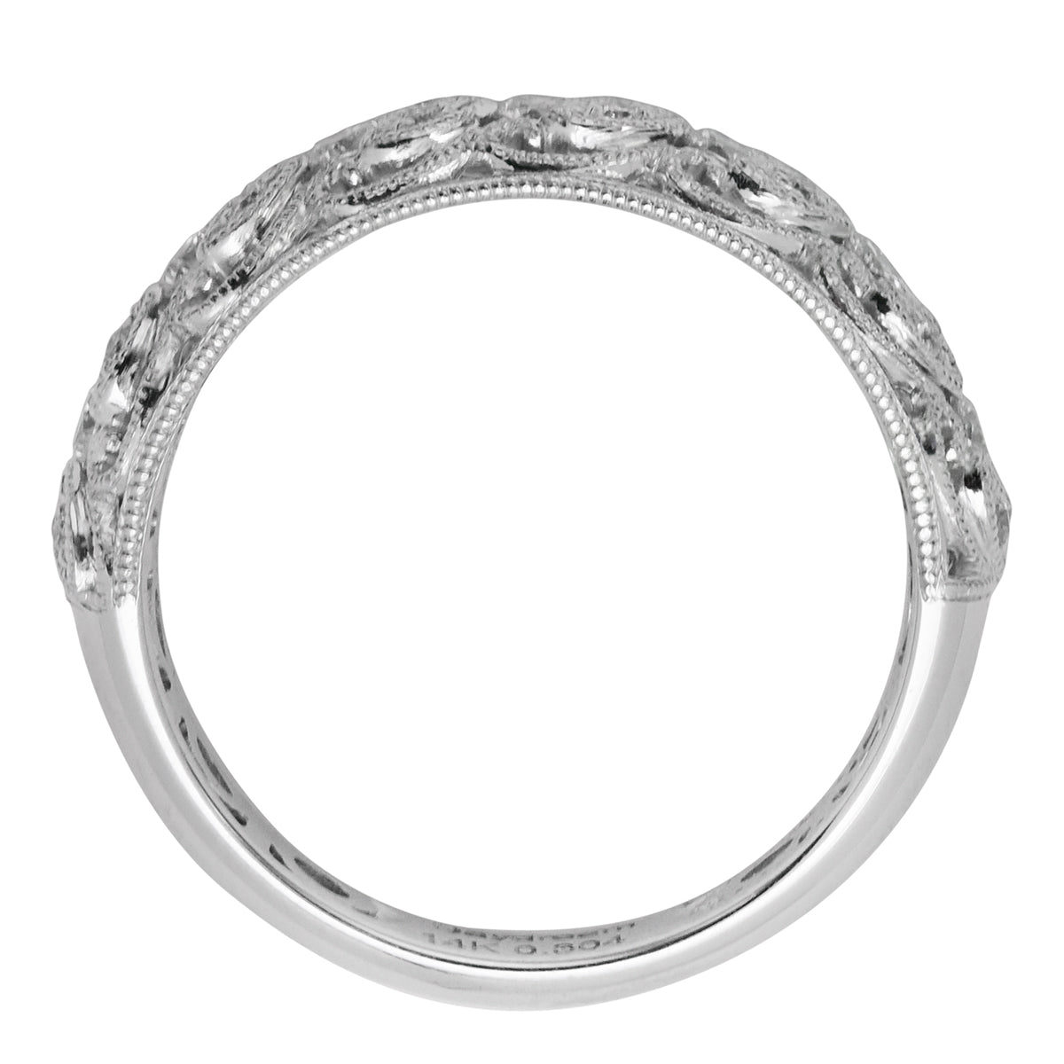 Vintage Diamond Wedding Band in Platinum (1/4ct tw)