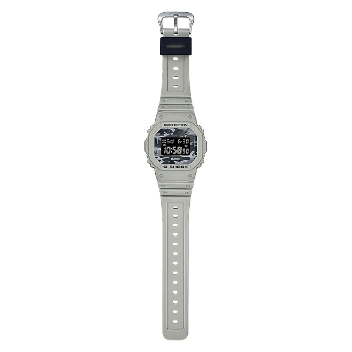 G Shock Mens Watch with Black Dial and Tan Resin Strap (quartz movement)