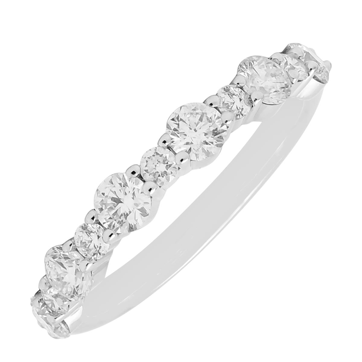 Diamond Wedding Band in 14kt White Gold