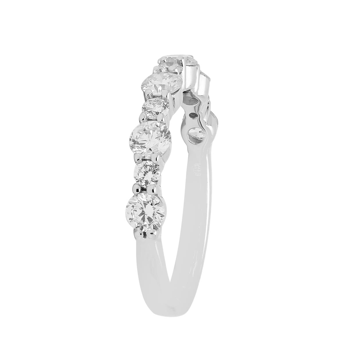 Diamond Wedding Band in 14kt White Gold