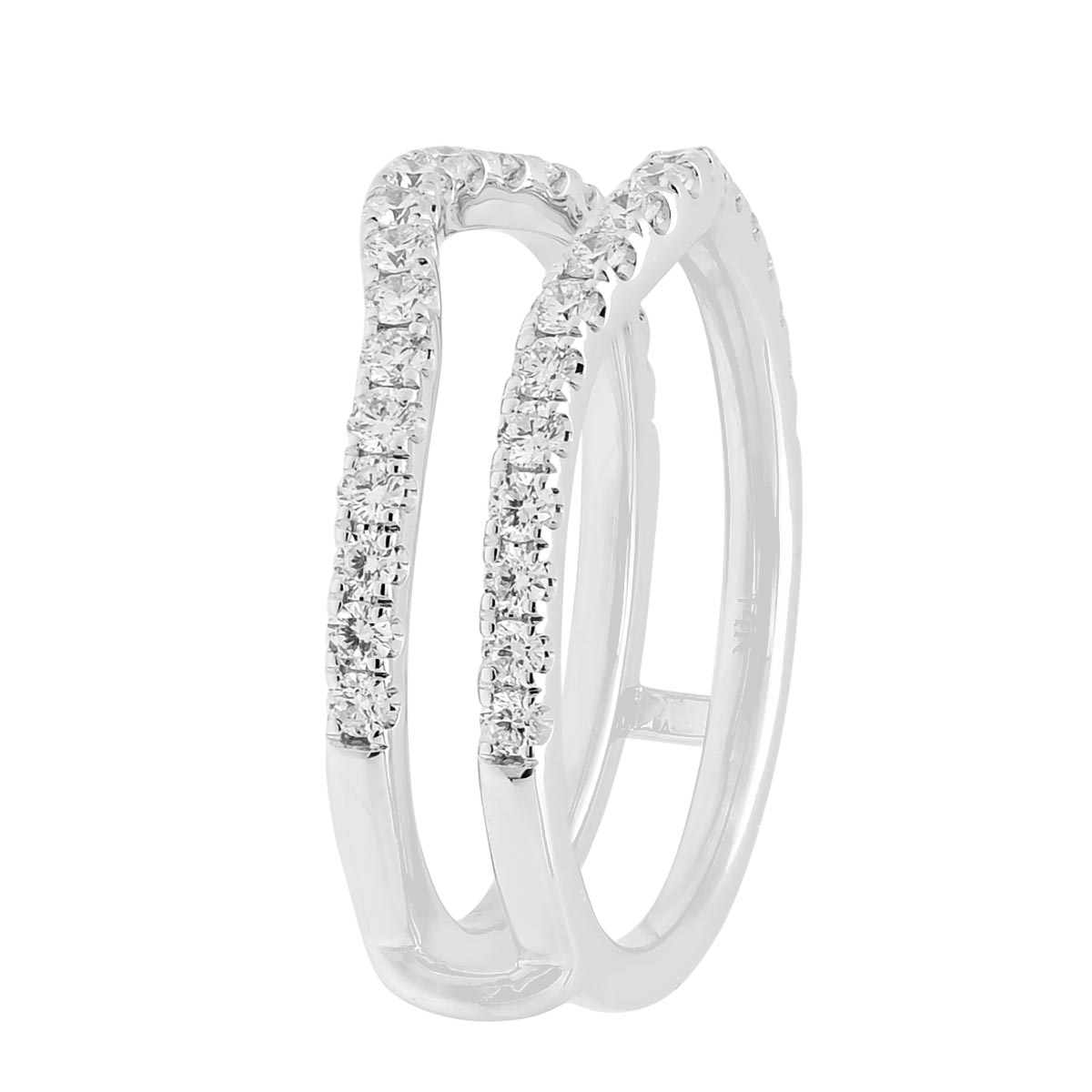 Diamond Wedding Band Insert in 14kt White Gold (3/4ct tw)