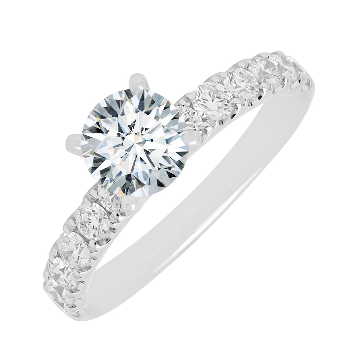 Diamond Setting in 14kt White Gold (3/4ct tw)