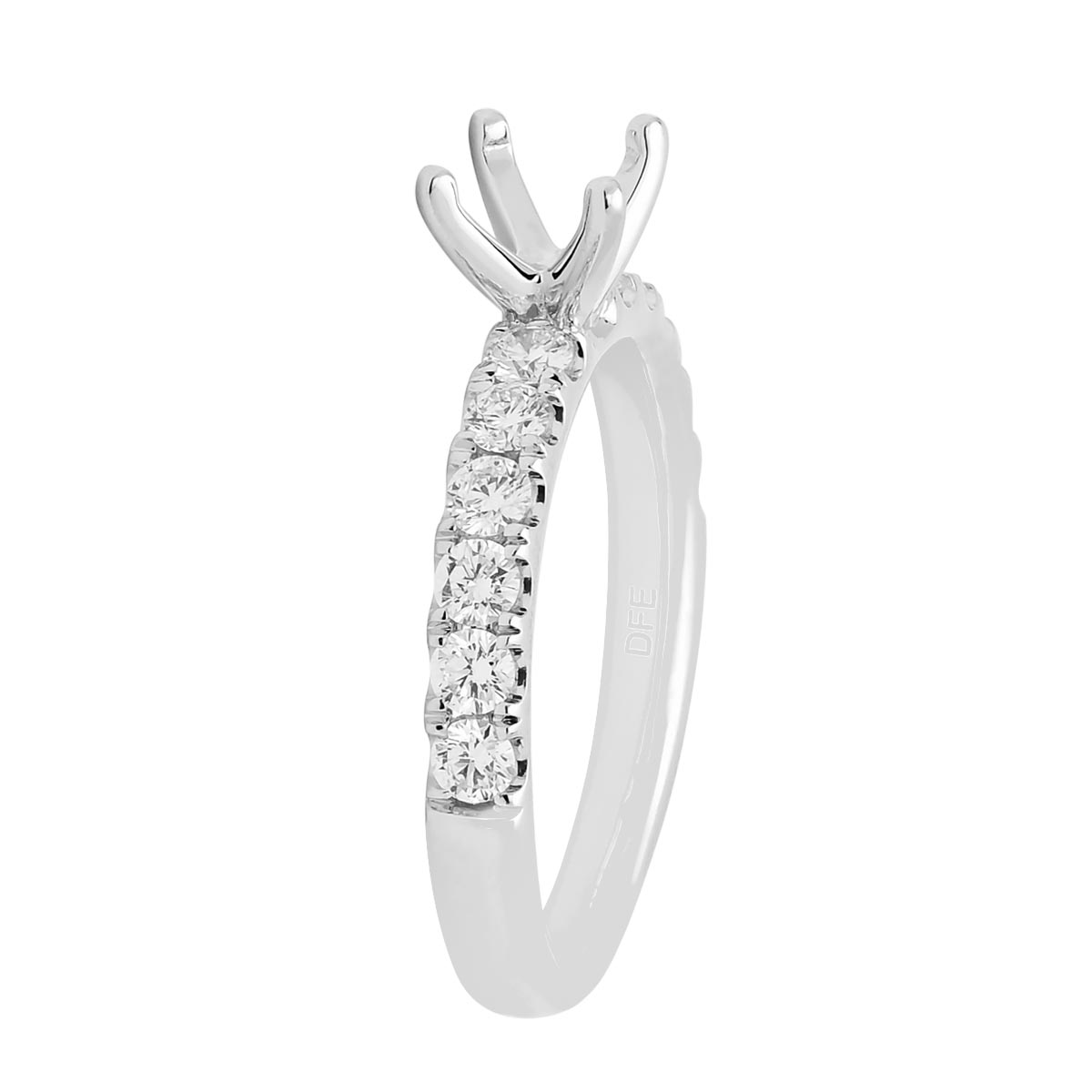 Diamond Setting in 14kt White Gold (3/4ct tw)