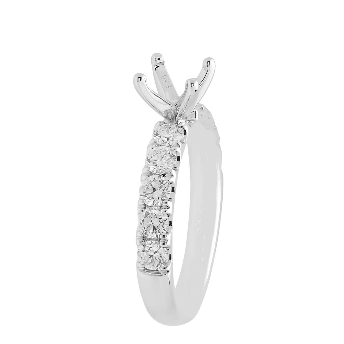 Diamond Engagement Ring Setting in 14kt White Gold (7/8ct tw)