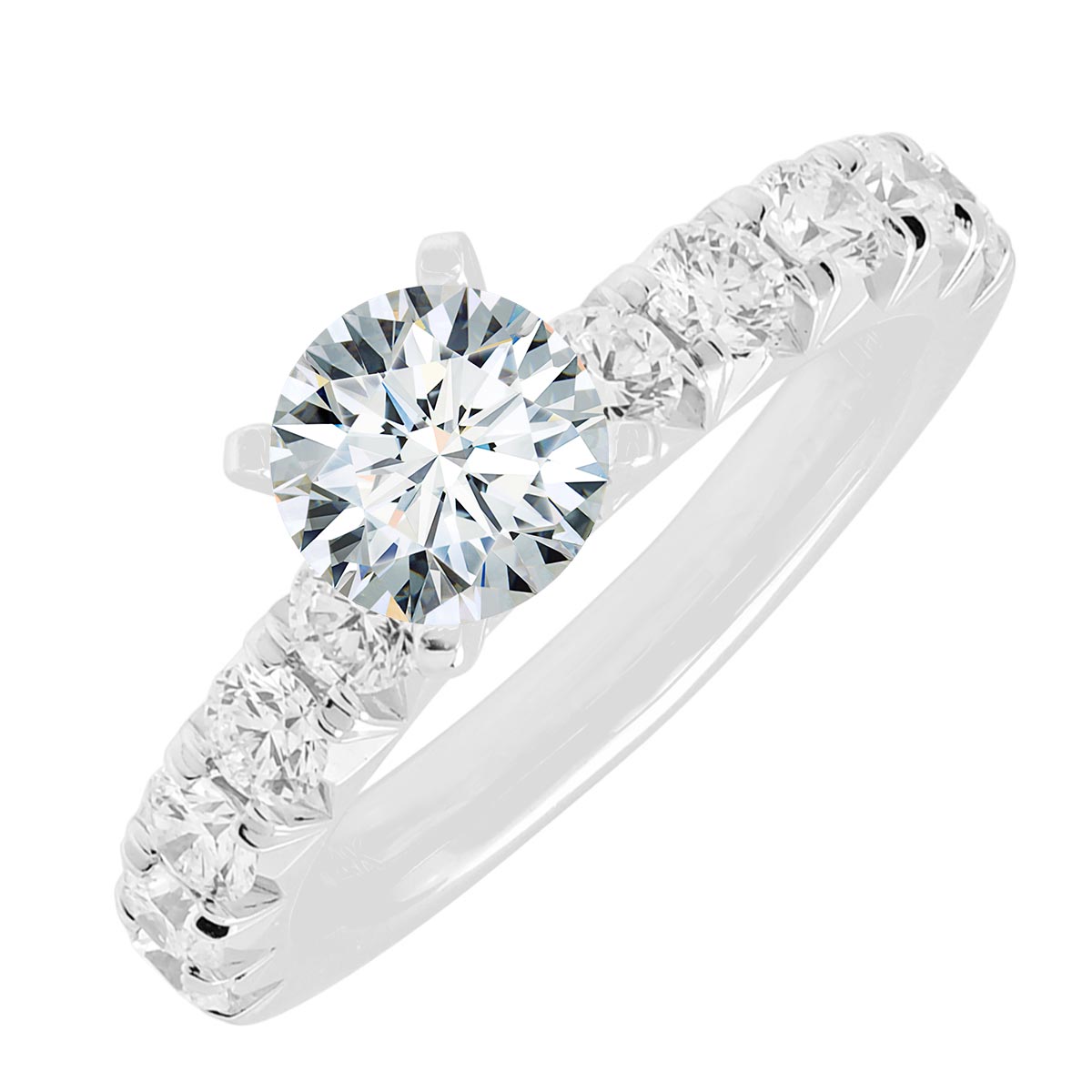 Diamond Setting in 14kt White Gold (7/8ct tw)