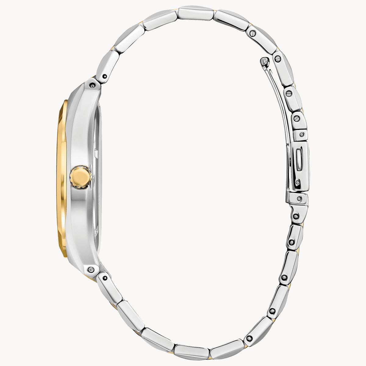 Citizen Corso Mens Watch with Black Dial and Stainless Steel and Yellow Gold Toned Bracelet (eco drive movement)