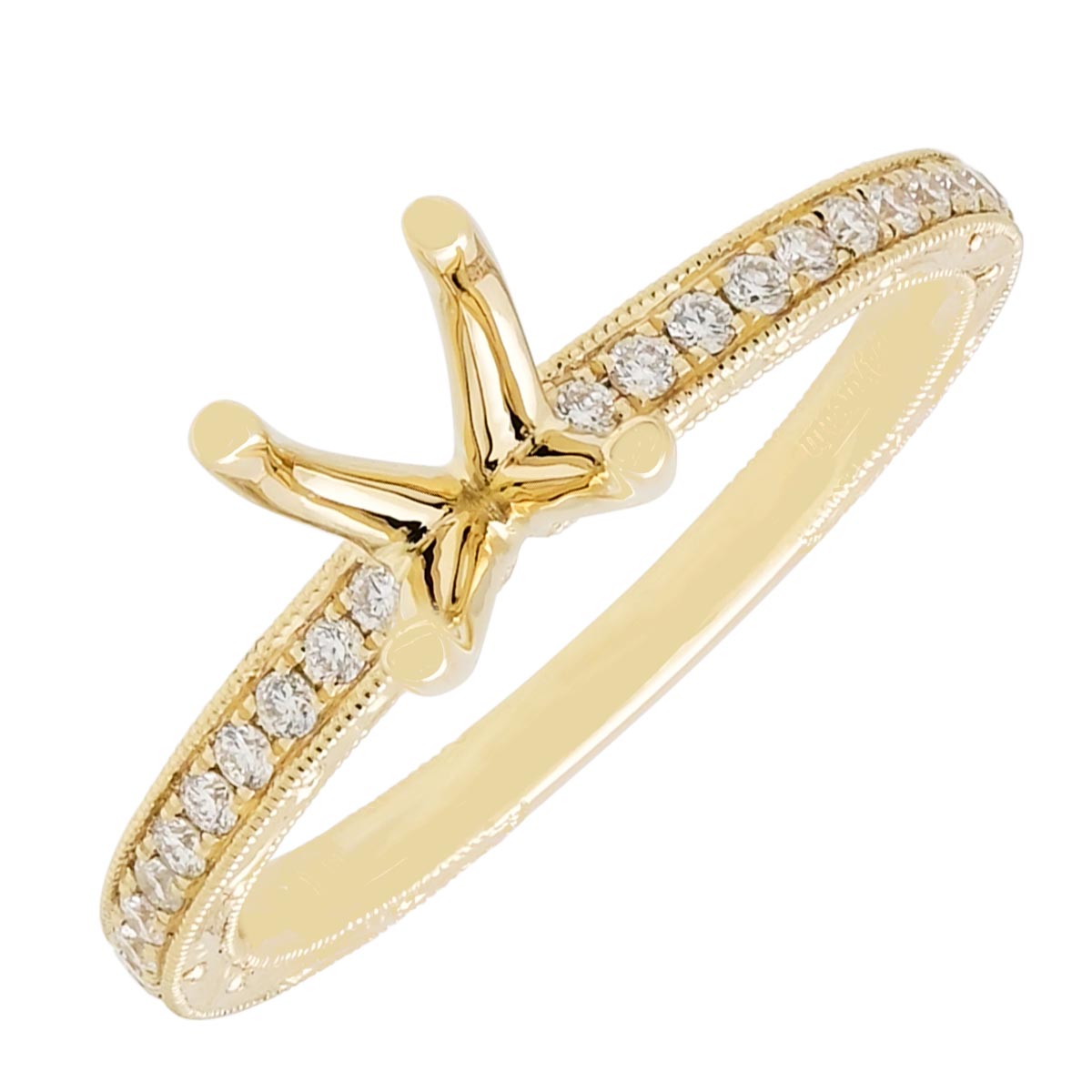 Diamond Engagement Ring Setting in 14kt Yellow Gold (1/4ct tw)