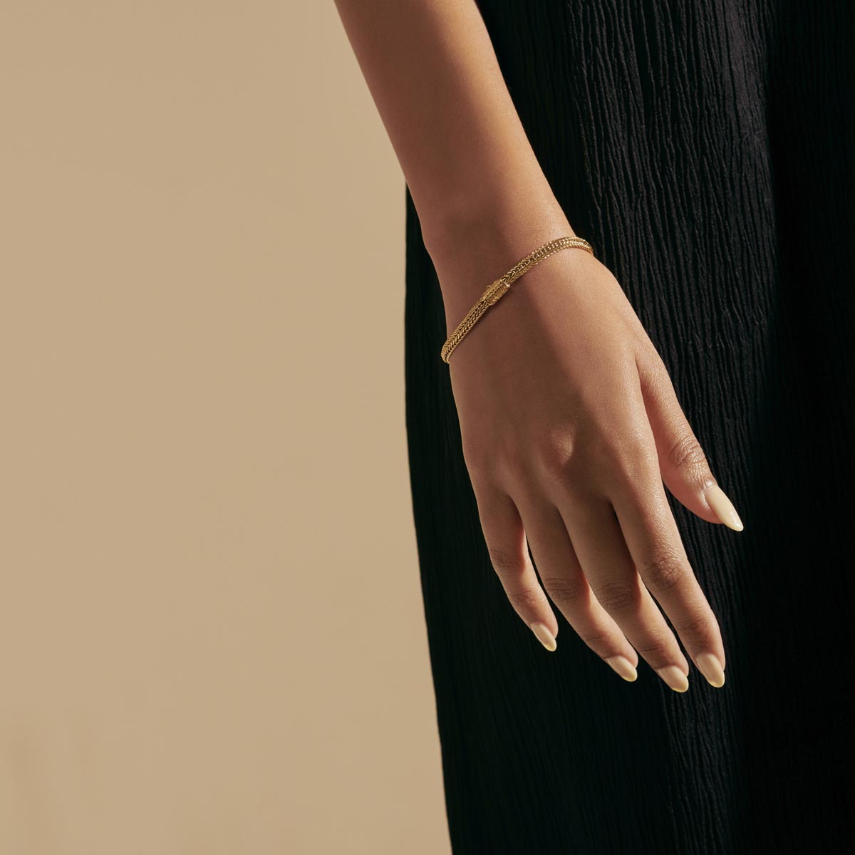 John Hardy Classic Chain Collection Kami Bracelet in 14kt Yellow Gold