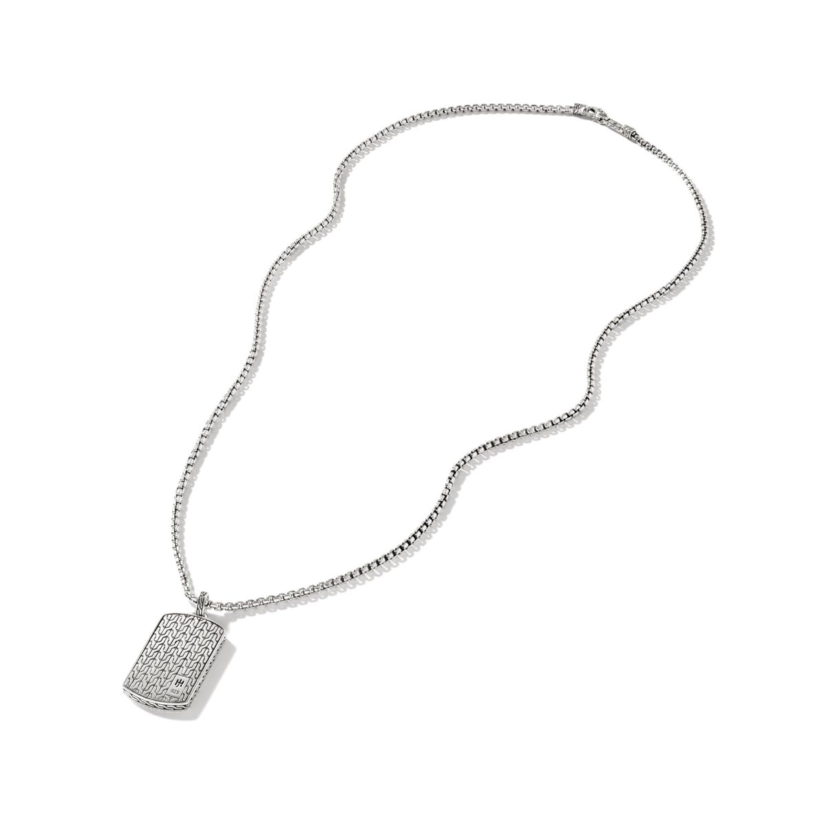 John Hardy Classic Chain Collection Dog Tag Necklace in Sterling Silver