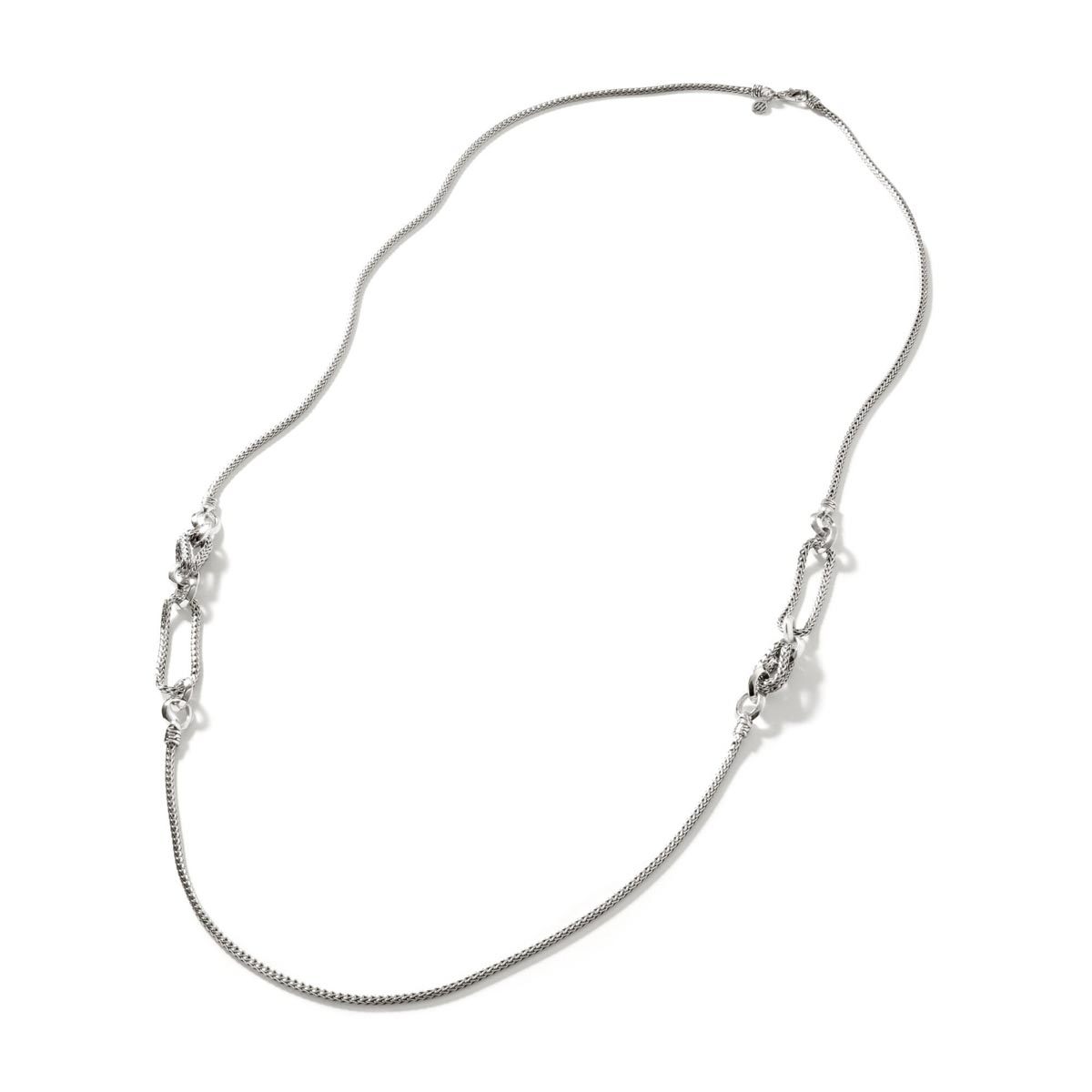 John Hardy Classic Chain Collection Asli Sautoir Necklace in Sterling Silver