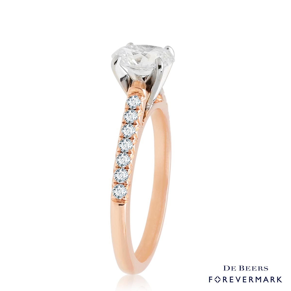 De beers sales oval diamond ring
