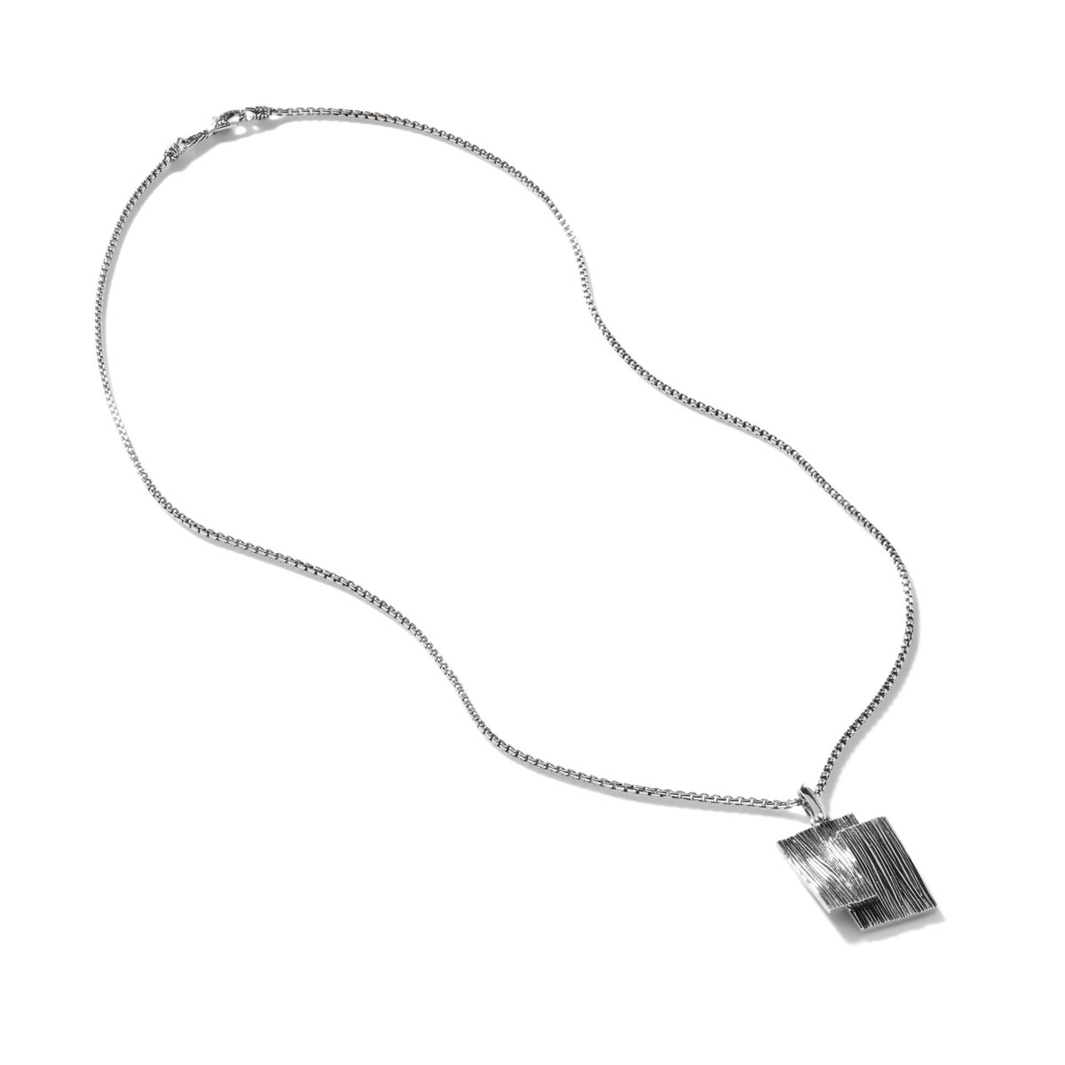John Hardy Bamboo Collection Striated Necklace in Sterling Silver