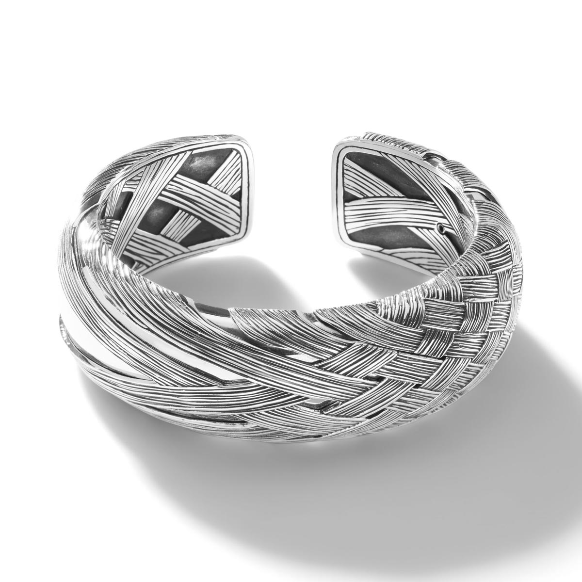 John Hardy Bamboo Collection Woven Cuff Bracelet in Sterling Silver