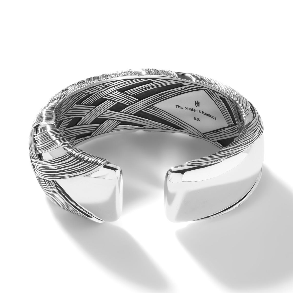 John Hardy Bamboo Collection Woven Cuff Bracelet in Sterling Silver