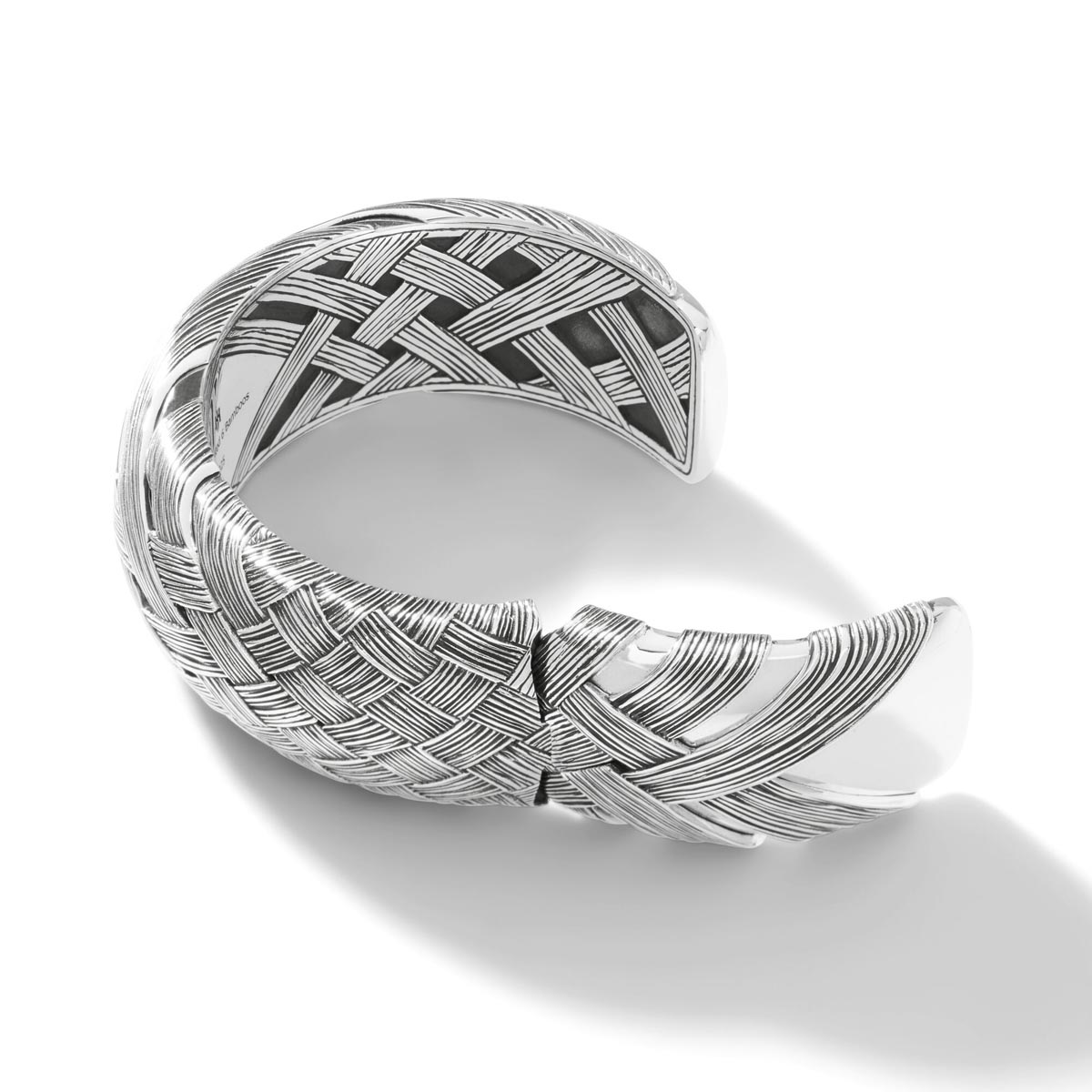 John Hardy Bamboo Collection Woven Cuff Bracelet in Sterling Silver