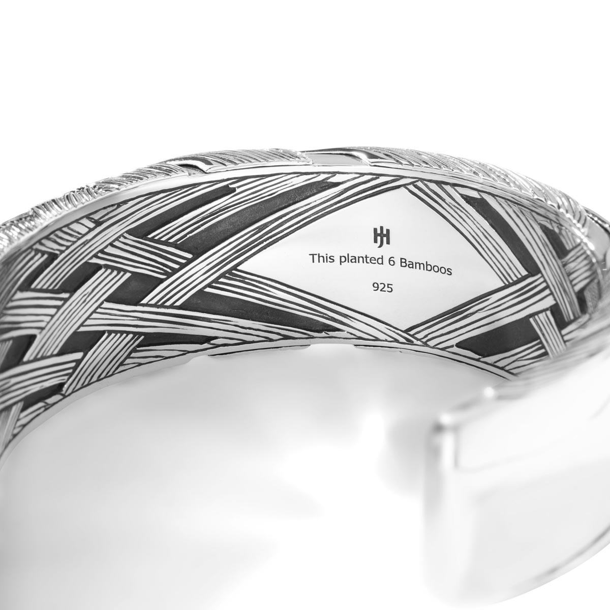 John Hardy Bamboo Collection Woven Cuff Bracelet in Sterling Silver