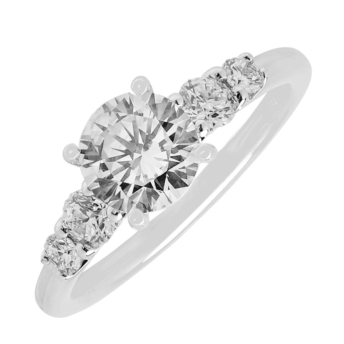 Fana Classic Diamond Engagement Ring Setting in 14kt White Gold (1/3ct tw)