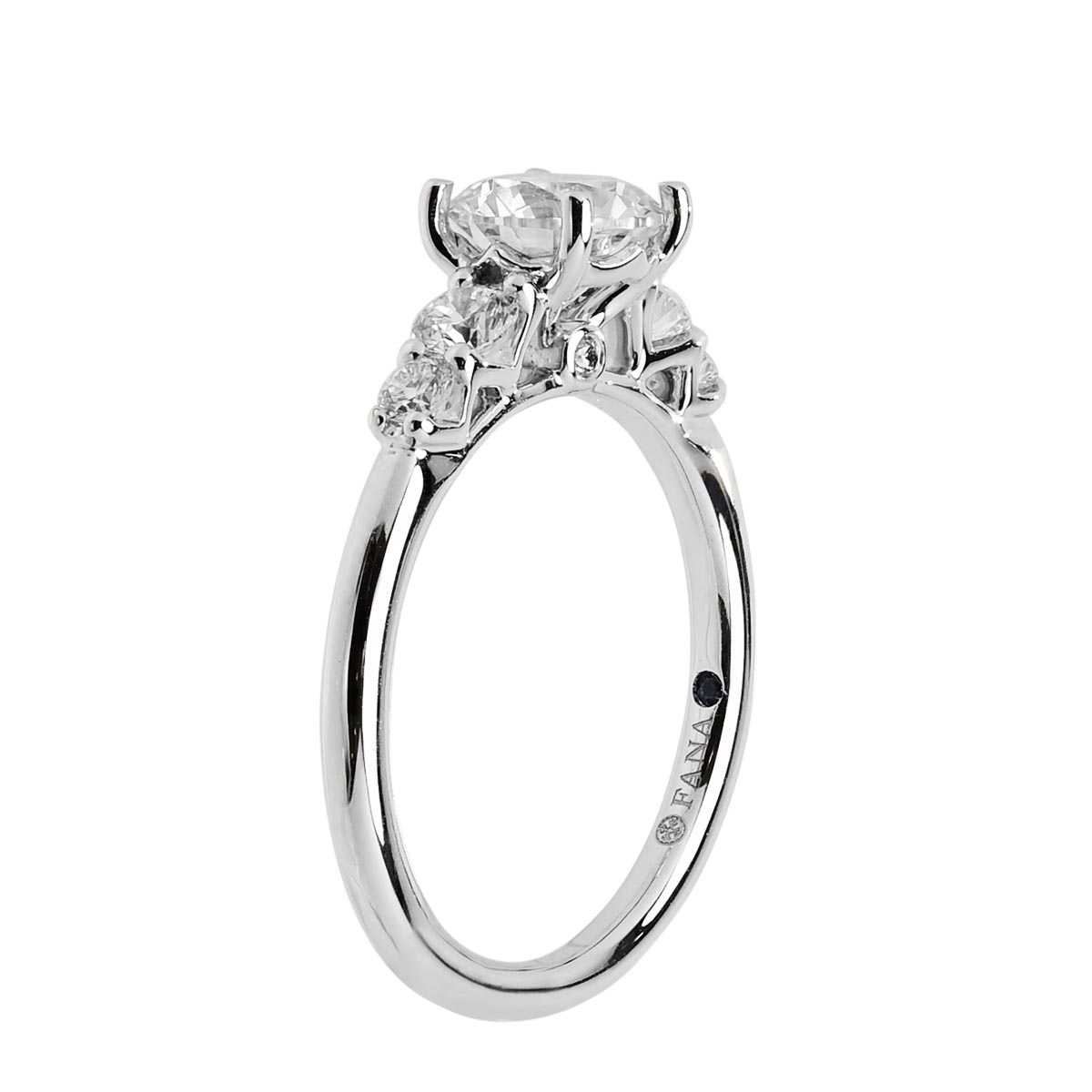 Fana Classic Diamond Engagement Ring Setting in 14kt White Gold (1/3ct tw)