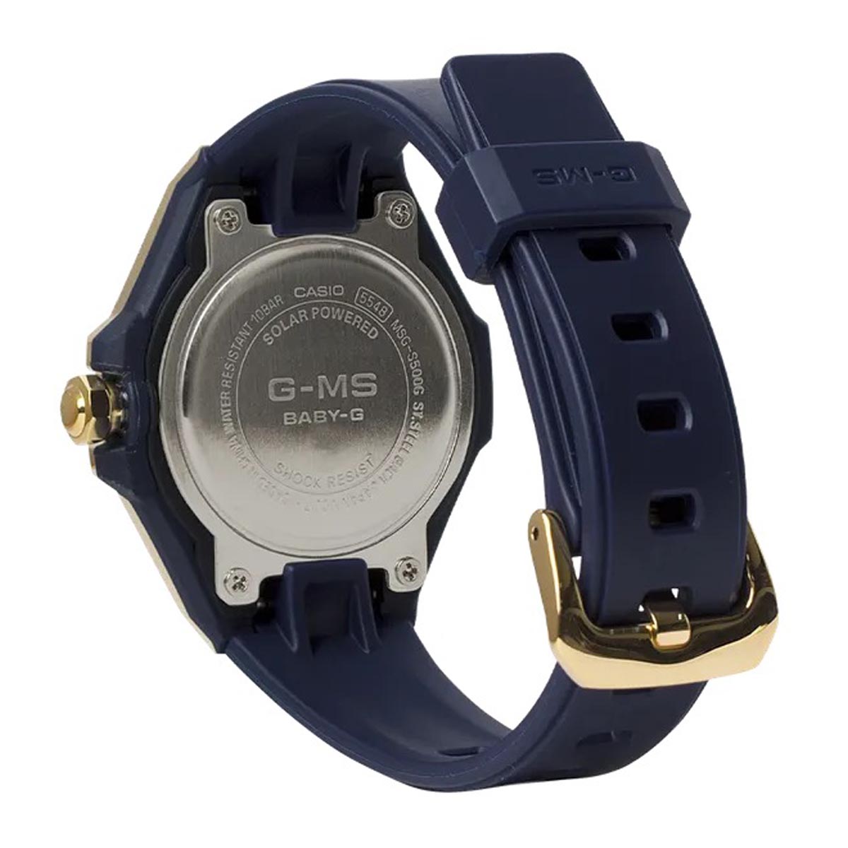 Baby-G G-MS Womens Watch with Blue Dial and Blue Resin Strap (solar movement)