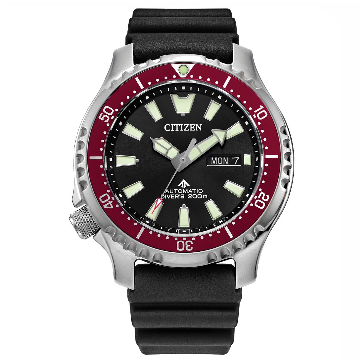 Citizen Promaster Dive Mens Watch with Black Dial and Black Polyurethane Strap (automatic movement)