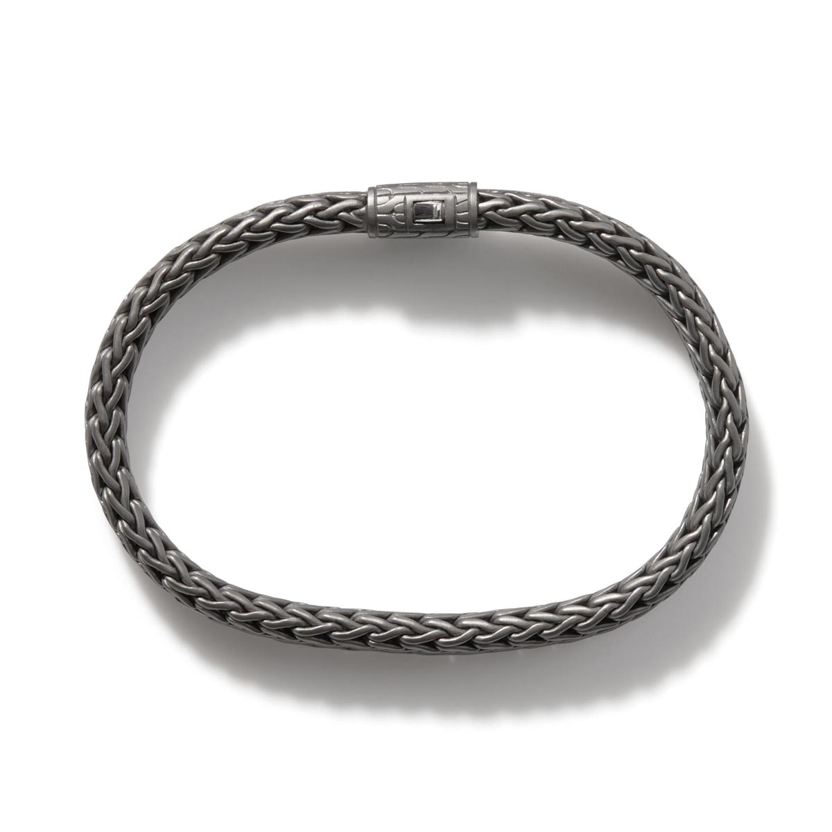 John Hardy Icon Bracelet in Sterling Silver with Matte Black Rhodium