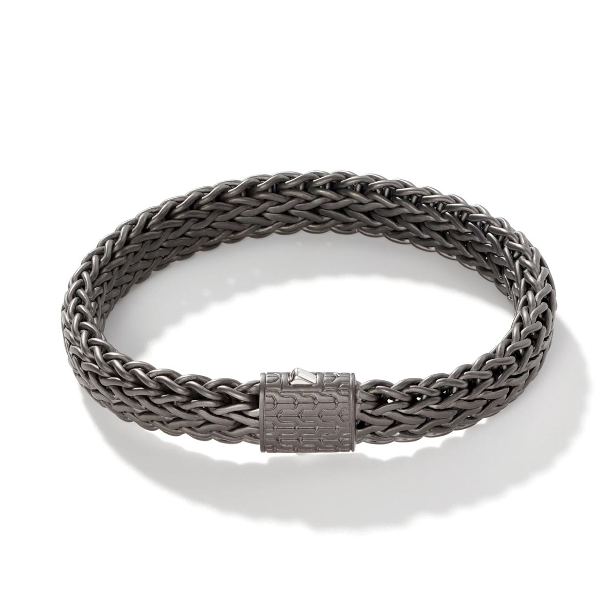 John Hardy Classic Chain Collection Bracelet in Sterling Silver with Matte Black Rhodium
