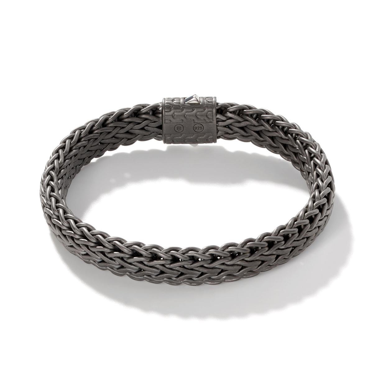 John Hardy Classic Chain Collection Bracelet in Sterling Silver with Matte Black Rhodium