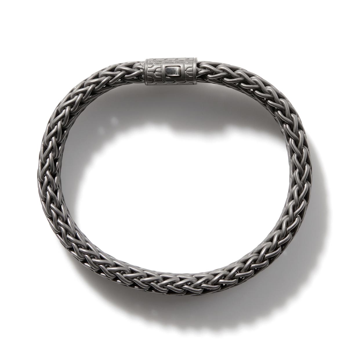 John Hardy Classic Chain Collection Bracelet in Sterling Silver with Matte Black Rhodium
