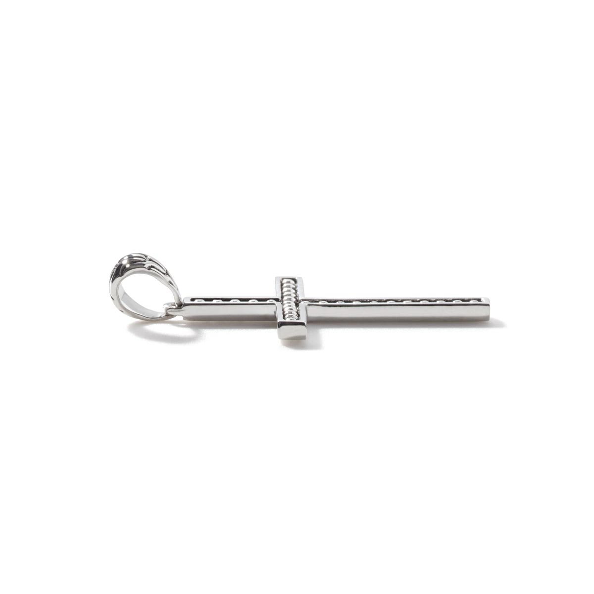 John Hardy Classic Chain Collection Mens Jawan Cross Necklace in Sterling Silver