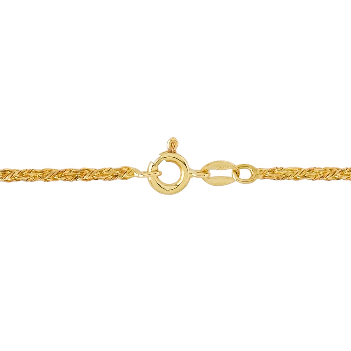 Estate Braided Wheat Chain in 18kt Yellow Gold (20 inches and 1.9mm wide)