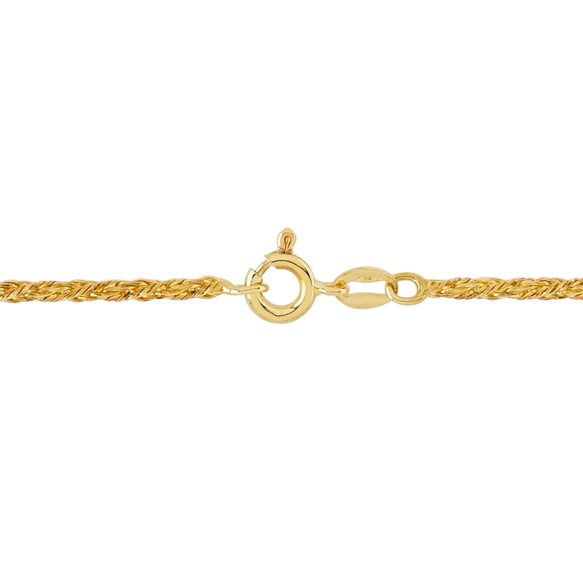 Estate Braided Wheat Chain in 18kt Yellow Gold (20 inches and 1.9mm wide)