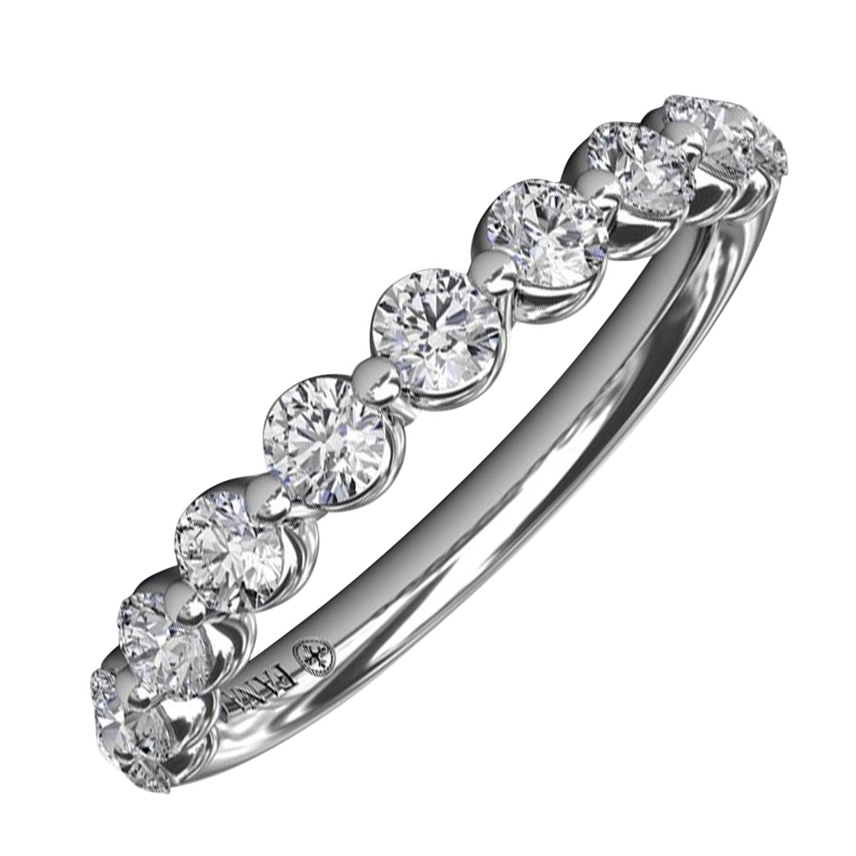 Fana Single Prong Set Diamond Anniversary Band in 14kt White Gold (5/8ct tw)